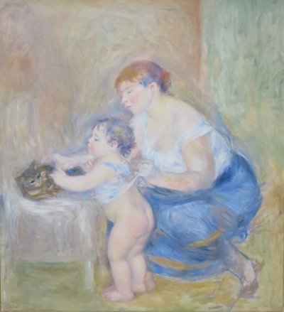 Madre e hijo de Pierre Auguste Renoir
